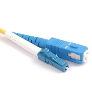 FIS Fiber Optic Cable Simplex Patchcord 1.6mm SM SMF-28® Ultra Fiber LC/UPC to SC/UPC 1m