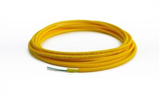 TLC 2 Fiber SM SMF28 Ultra Distribution Fiber Optic Cable Plenum Yellow 4.4mm OD