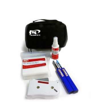 Fiber Optic Connector End Face Cleaning Kit-Fabric Carry Bag