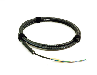 TLC 6 fiber MM 50um OM3 ClearCurve Indoor/Outdoor Fiber Optic Cable w/AIA Plenum Black 4.8mm OD