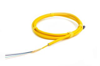 TLC 6 Fiber SM SMF28 Ultra Distribution Cable 4.8mm OD w/AIA Riser Yellow