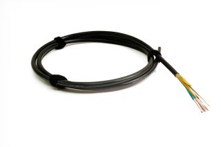 TLC 72 Fiber SM SMF28 Ultra Gel Free Indoor/Outdoor Cable Riser Black 10.4mm OD