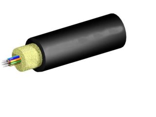 TLC 48 Fiber MM 50um OM4 Gel Free Indoor Outdoor Fiber Optic Cable w/2.5mm Sub Units Riser Black