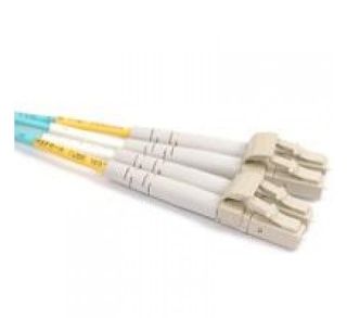 FIS Fiber Optic Patch Cable, LC PC to LC PC, 5 meters, 1.6mm Duplex MM ClearCurveOM4 Fiber