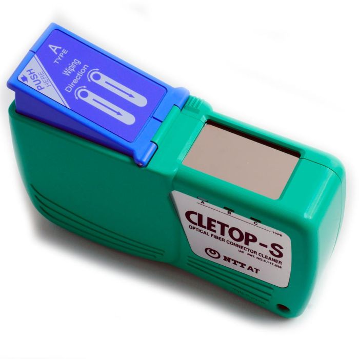 Cletop Connector Cleaner Cletop-S for SC, FC, ST, E-2000 Blue Tape