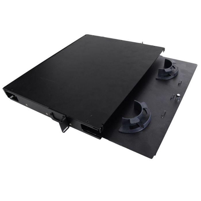 FIS Slack Cable Management Enclosure 1RU Black - Fiber Instrument