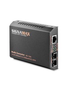 Signamax Media Converter SC Multimode 10/100/1000 Base T/TX to 1000 Base SX 2km    