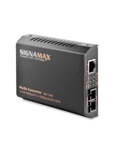 Signamax Media Converter SC Multimode 10/100/1000 Base T/TX to 1000 Base SX  220mtr (62.5um)/550mtr (50um)    