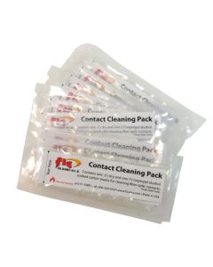 FIS Cleaning Swabs Contact Clean Pack Single Sided Swabs 1-dry and 1-wet 10-Pack