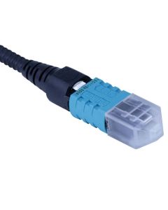 AFL Splice-On Connector MPO Multimode FuseConnect 50um 10Gig PC 3mm Female Aqua 6 Pack