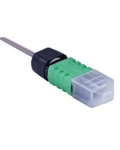 AFL Splice-On Connector MPO APC Singlemode FuseConnect 250um Ribbon 3mm Female Green 6 Pack