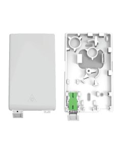FIS Wall Plate SC/APC Adapter Integrated Shutter