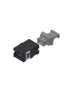 Black MTP Opposed adapter Reduced Flange with 1 Dust Plug - SC footprint - 50pk