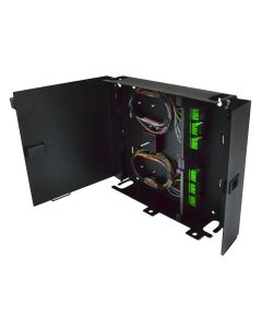 FIS 2 Panel Deluxe Wall Mount with 2 SC/APC Plates Shown Here