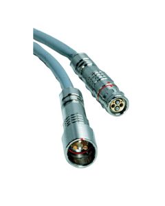 FIS Blue LEMO SMPTE Assem. PUW(recp) to FUW Plug 100'