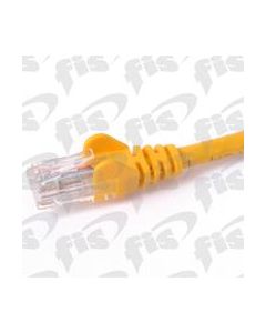 FIS Copper Cat 6 Patch Cable with Boots 3ft Yellow
