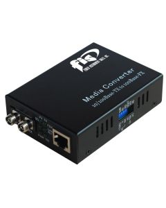 FIS 10/100 Base-T/TX to 100 Base-FX Media Converter, SM FC, 20km