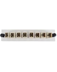 FIS SC 8-Pack Plate Beige Loaded with MM Adapters