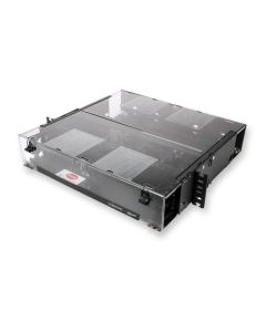 Corning® Connector Housing Pretium‚® PCH 2 Rack Units Holds (4) CCH Connector Panels Unloaded Gray