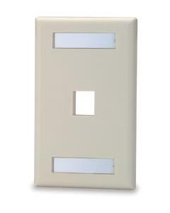 Signamax Keystone Surface-Mount Multimedia Box 1 Port Light Ivory