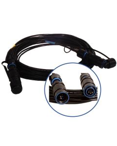 FIS Blue Delphi 12-channel Jam-Nut Receptacle to ST - SM 1'