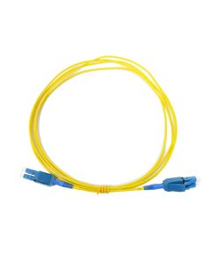 High Density Round Duplex 2mm SM LC/UPC-LC/UPC Uniboot Blue 3 Meter Patchcord