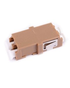 FIS LC Duplex Adapter Ceramic Flangeless Brown