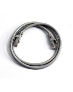 FIS Copper Cat 6 Patch Cable with Boots 5ft Gray