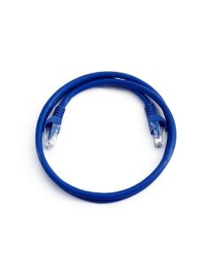 FIS Copper Cat 6A Patch Cable with Snagless Boots 3ft Blue
