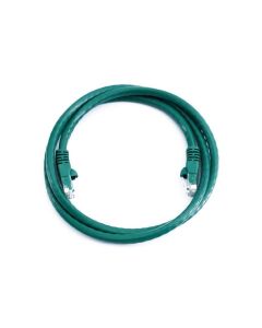 FIS Copper Cat 6A Patch Cable with Snagless Boots 7ft - Green