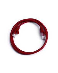 FIS Copper Cat 6A Patch Cable with Snagless Boots 15ft - Red