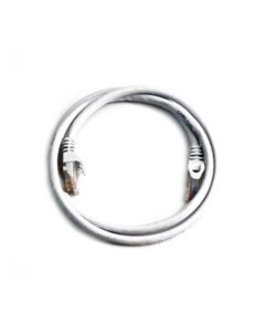 FIS Copper Cat 6A Patch Cable with Snagless Boots 5ft White