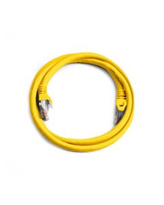 FIS Copper Cat 6A Patch Cable with Snagless Boots 3ft - Yellow