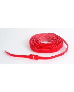 VELCRO&reg; Brand Tie Wrap, 1x8", Red, 75 Pack