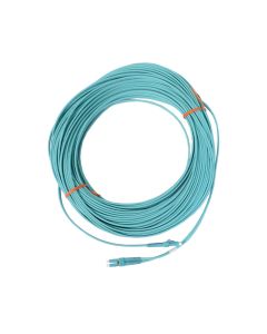 FIS Fiber Optic Patch Cable, LC/PC to LC/PC, 31 meters, 3.0mm, Duplex Multimode | Corning® Plenum Fiber