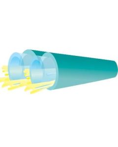 TLC Duplex Furcation Tube Riser Aqua 3mm w/Pull String