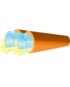 TLC Duplex Furcation Tube Riser Orange 3mm w/Pull String