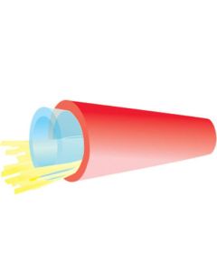 TLC Furcation Tube 3mm Red w/Pull String
