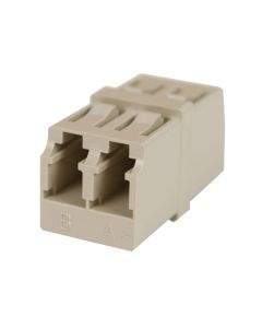 FIS LC MM Duplex Adapter Beige No Flange LC Square (100pk)