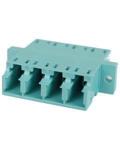 FIS LC Adapter Quad Aqua Multimode - No Flange