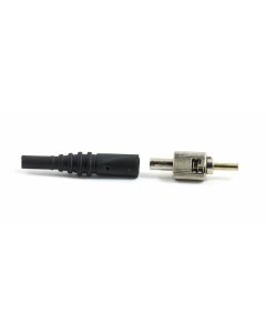 FIS ST Connector Multimode 127um Stainless Ferrule 3mm Black Boot