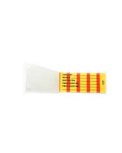 FIS Fiber Optic Cable Marking Write-On Cover All Tag Black on Yellow (25 pack)     