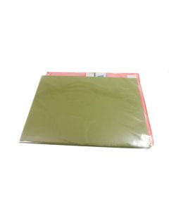 FIS 12um Lapping Film / Polishing Film Aluminum Oxide 9" x 6.5" Sheet Yellow - 25 Pack