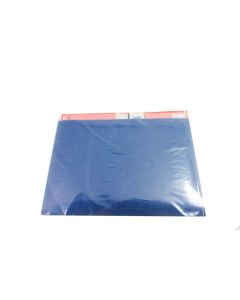 FIS 9um Lapping Film / Polishing Film Aluminum Oxide 9" x 6.5" Sheet Blue - 25 Pack