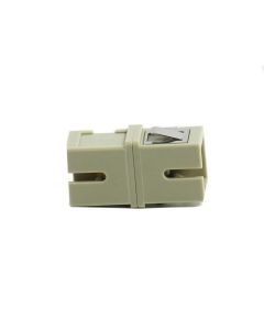 FIS SC Simplex MM Adapter Phosphorous Bronze Beige No Flange