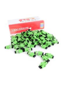 FIS SM SC APC Adapter Green -100 Pack