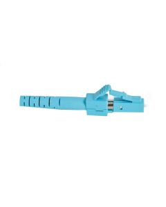 FIS LC Connector Simplex Multimode 50um OM3 Aqua Housing 1.6-2mm Boot