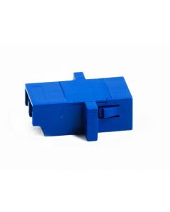 FIS LC Adapter Duplex Blue Singlemode - with Flange