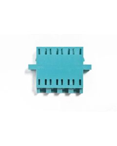 FIS LC 10Gig Adapter Quad Aqua Multimode - with Flange
