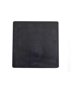 FIS Polishing Pad 90 Durometer Rubber Square 6" x 6" Black